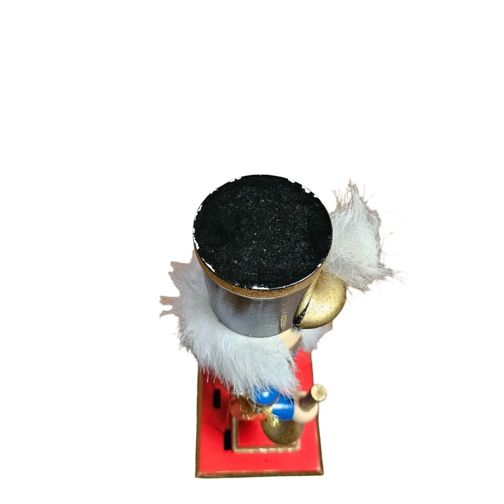 St. Nicholas Square‎ Wooden Nutcracker Soldiers Christmas Music Box 12 in VTG
